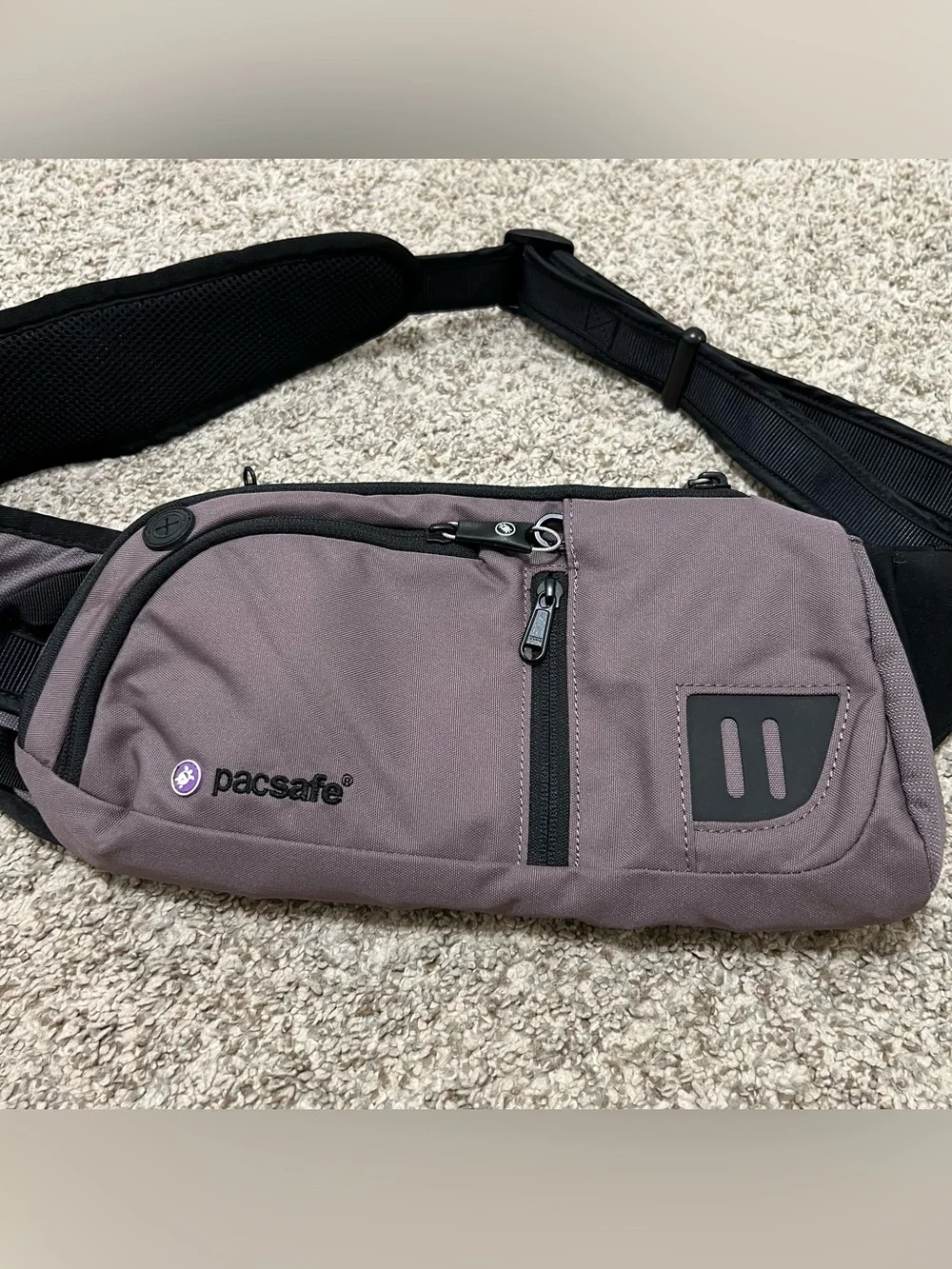 Pacsafe Venturesafe 150 PA028 Anti-Theft Sling Crossbody Pack in Light Purple